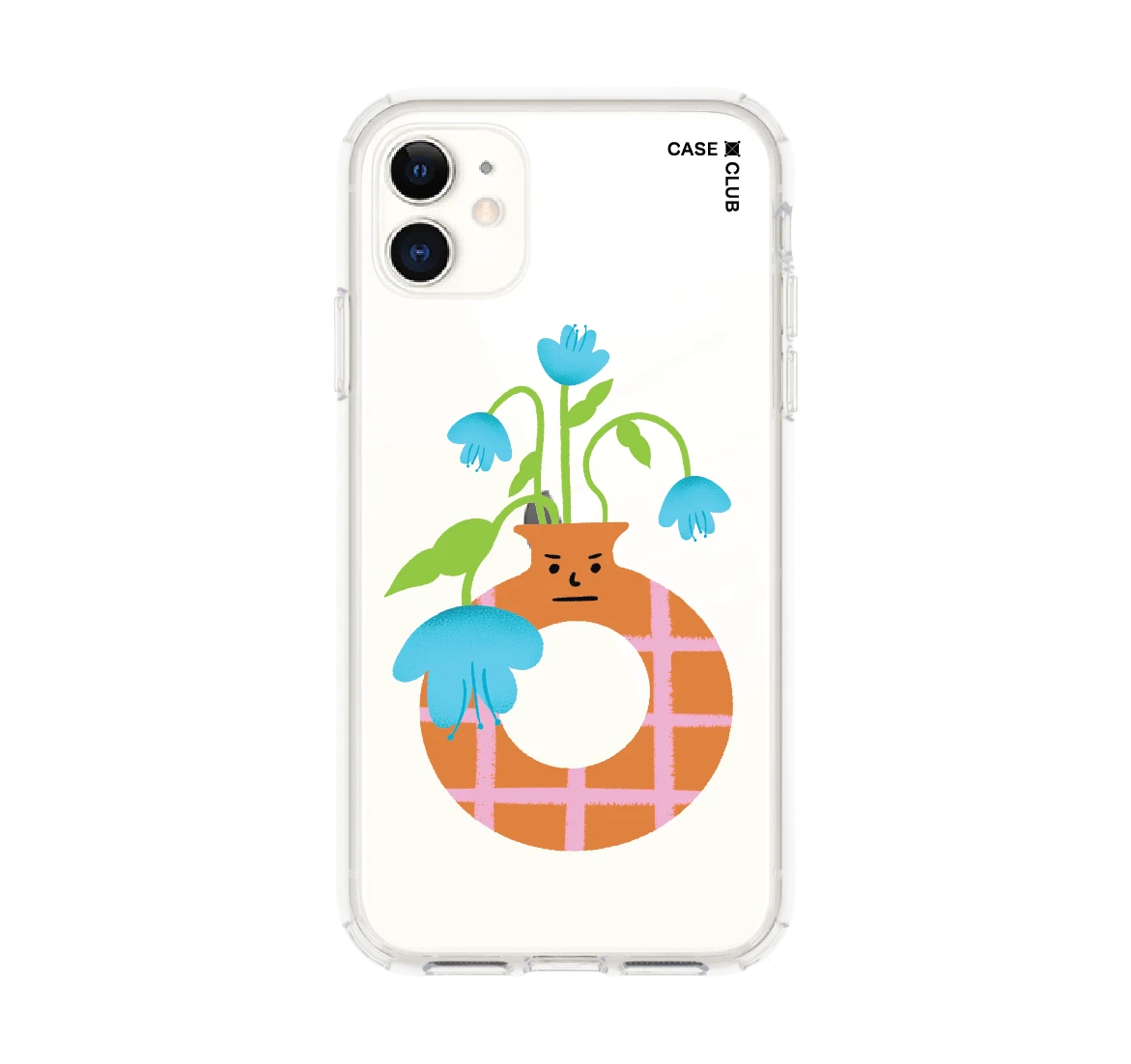 แจกันมินิมอลสีส้ม